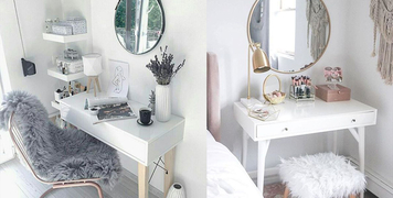 Hút hồn phái đẹp với những ý tưởng bố trí bàn trang điểm cực kỳ sang chảnh Hút hồn phái đẹp với những ý tưởng bố trí bàn trang điểm cực kỳ sang chảnh