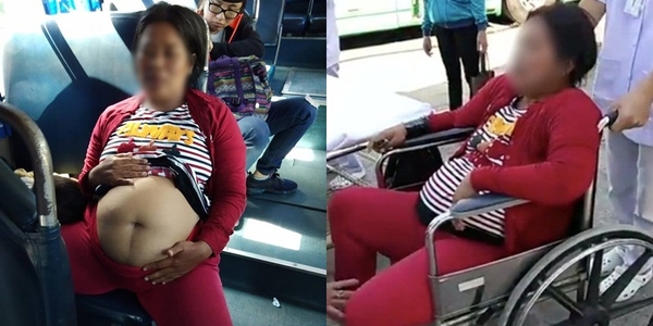 Sự thật về người phụ nữ giả mang bầu sắp sinh lừa tiền quyên góp trên xe buýt