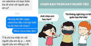 Người yêu chọn đi chơi với bạn thân khác giới, để lại cho cô gái... "cặp sừng" làm quà Valentine