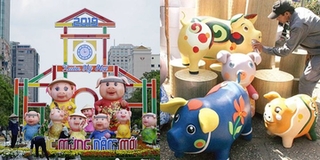 Hôm nay, dàn "Kỷ Hợi" ở đường hoa Nguyễn Huệ chính thức mở cửa đón khách tham quan