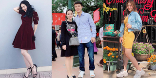 Dàn bạn gái cầu thủ đội tuyển Việt Nam xúng xính váy áo ngày đầu năm Kỷ Hợi: Ai sành điệu hơn ai?