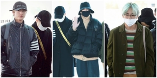 BTS cool ngầu đổ bộ sân bay, lên đường tham dự lễ trao giải Grammy 2019