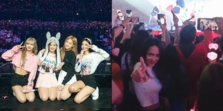 Hoa hậu Hương Giang "quẩy" cực sung trong concert của BLACKPINK ở Philippines