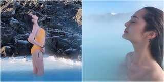 Bảo Anh diện bikini ở vùng đất lạnh giá Iceland, tự tin thả dáng dưới ống kính của Hồ Quang Hiếu?