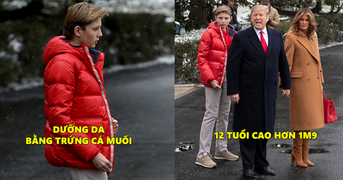 9 điều thú vị về "Hoàng tử Nhà Trắng" Barron Trump: Không thích đám đông, dưỡng da bằng... trứng cá 9 điều thú vị về "Hoàng tử Nhà Trắng" Barron Trump: Không thích đám đông, dưỡng da bằng... trứng cá