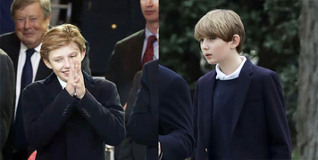 Trước nhan sắc "bạch mã hoàng tử" Barron Trump, CĐM: "Thủ khoa ngành Đầu thai là đây!" Trước nhan sắc "bạch mã hoàng tử" Barron Trump, CĐM: "Thủ khoa ngành Đầu thai là đây!"