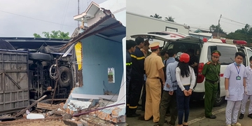 Xe khách lao vào nhà dân, hành khách hoảng loạn phá cửa thoát thân, hơn 30 người nhập viện Xe khách lao vào nhà dân, hành khách hoảng loạn phá cửa thoát thân, hơn 30 người nhập viện