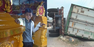 Tiếng khóc xé lòng tiễn đưa 3 bà cháu bị container nổ lốp đè trúng trong căn nhà nhỏ
