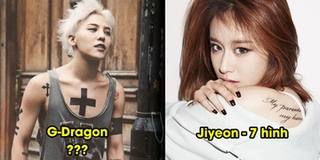 Top 7 idol nghiện "xăm trổ" nhất Kpop: Số hình xăm của G-Dragon gây choáng