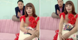 Cô dâu 62 tuổi lại khiến CĐM "ngán ngẩm" khi ăn mặc lòe loẹt, lộ cả nội y trên livestream