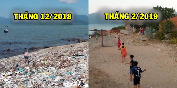 Thử thách dọn rác bãi biển Vĩnh Lương, Nha Trang, kết quả khiến dân mạng bất ngờ