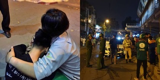 Đau xót cảnh con trai nữ vệ sinh môi trường ngã quỵ, gục khóc bên thi thể mẹ vụ xe điên tại Hà Nội