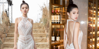 "Hoa hậu con nhà giàu" Jolie Nguyễn diện đầm xuyên thấu mỏng manh đi xem thời trang