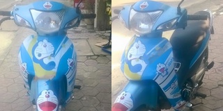 Bị người yêu "đá" vì đi xe dán hình Doraemon, CĐM: "Cứ thử đi ô tô xem có khác không"