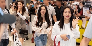 Mỹ nhân Irene cùng các thành viên Red Velvet rạng rỡ tại sân bay Tân Sơn Nhất