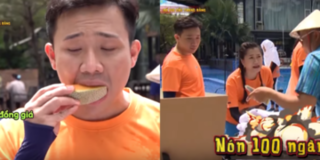 Vừa chửi Trấn Thành vì cắn miếng dưa đắt tiền nhưng Lâm Vỹ Dạ hồn nhiên đi mua nón lá đội đỡ nắng