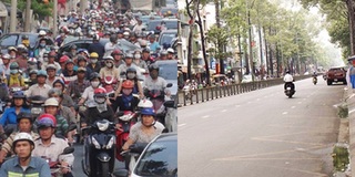 Có một Sài Gòn yên bình, vắng lặng, đường phố rộng thênh thang đến lạ trong kì nghỉ lễ 30/4