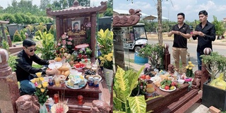 Minh Luân đến thăm mộ Anh Vũ, nghẹn ngào nhớ kỉ niệm cùng cố nghệ sĩ