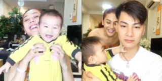 Cậu quý tử đầu lòng hào hứng khi được Lâm Khánh Chi đưa lên sóng livestream
