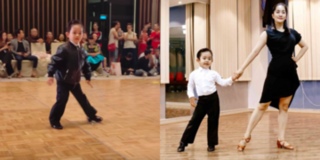 Đúng là "con nhà nòi": Mới 3 tuổi, quý tử nhà Khánh Thi - Phan Hiển đã biết nhảy dancesport