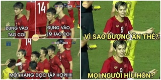 Văn Toàn lí giải lý do bị thẻ vàng vì "tóc màu vàng", dân mạng được đà thi nhau chế ảnh