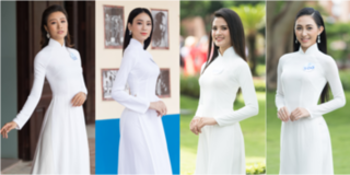 Dàn thí sinh Miss World Việt Nam khoe nhan sắc thanh tân trong tà áo dài trắng