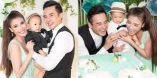 Vợ chồng Lương Thế Thành - Thúy Diễm tổ chức sinh nhật 1 tuổi cho quý tử hoành tráng