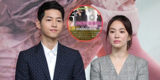 Truyền thông Trung Quốc đưa tin: Song Joong Ki muốn thâu tóm hết tài sản ly hôn