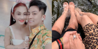 Không kém cạnh Đông Nhi, Lâm Khánh Chi cũng khoe nhẫn kim cương chồng kém 8 tuổi tặng