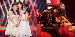 Hương Giang ôm mặt khóc nức nở, Dương Cầm cúi đầu trên sân khấu "Đối đầu" của The Voice Kids