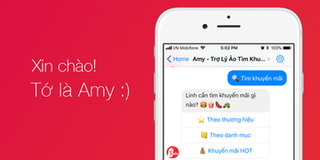 Thử trò chuyện cùng Amy, trợ lý ảo giúp tìm thông tin khuyến mãi
