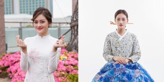 Vừa nhận làm đại sứ du lịch Busan, Thùy Anh hóa gái Hàn xinh xắn