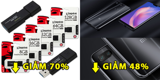 Tổng hợp khuyến mãi ngày 26/08: Điện thoại Xiaomi Mi giảm 51%, USB Kingston 16GB chỉ còn 69k
