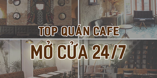 Thức Coffee, Snob Coffee, Đen Đá, ... là những quán coffee mở cửa 24/7 ở Sài Gòn