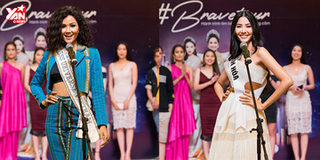 Brave Tour: em gái Á hậu Hoàng Thùy vượt mặt đội chị, giành chiến thắng phần thi catwalk và ứng xử