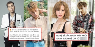 Dàn sao Việt kéo nhau rút lui, tẩy chay giải Asia Artist Awards 2019