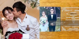 Thiệp cưới độc đáo của ái nữ nhà đại gia Minh Nhựa và bạn trai hơn 3 tuổi