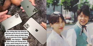 Bị chỉ trích "ăn bám", Hòa Minzy mua iPhone 11 tặng chồng đại gia