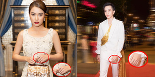 Hoàng Thuỳ Linh - Gil Lê vẫn đeo chiếc nhẫn đôi dù phủ nhận hẹn hò