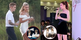Hồ Ngọc Hà đón trend, "đụng" giày cưới hiệu với vợ Justin Bieber