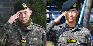 G-Dragon bị chỉ trích vì động tác chào sai tư thế chuẩn quân đội