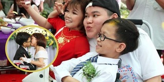 Hàng trăm người về dự đám cưới chàng trai tí hon ở Nghệ An