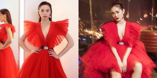 "Chuyện cũ mình bỏ qua": Minh Hằng "đụng" váy hiệu với Hồ Ngọc Hà