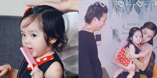Vợ Hoài Lâm chính thức khoe cận mặt con gái thứ hai tròn 1 tuổi