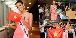 H'Hen Niê tiễn Hoàng Thùy lên đường tham dự Miss Universe 2019