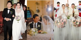 Dàn sao Việt tổ chức lễ cưới nhà thờ: người che chắn, người mở cửa