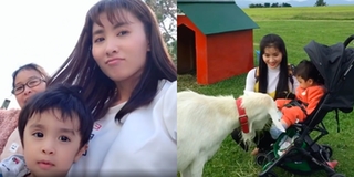 Nguyệt Ánh "Cổng mặt trời" đưa con trai lai Ấn đi du lịch Nhật Bản