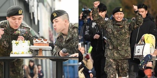 Những khoảnh khắc đẹp của Taeyang - Daesung trong ngày xuất ngũ