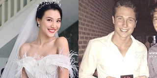 Hoàng Oanh tung 2 mẫu váy cưới sau khi hình ảnh bạn trai Tây lộ diện