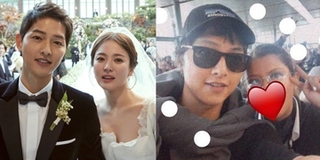 Ngó lơ tin tái hợp, Song Joong Ki chụp ảnh cùng khán giả ở sân bay